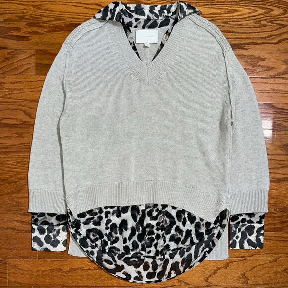 Brochu Walker The Layer Layered V-Neck Wool Cashmere Sweater Size S - Picture 8 of 16